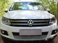 Volkswagen Tiguan (11–16) Защита радиатора Optimal, хром